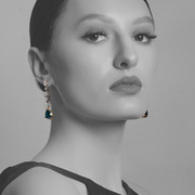 Blue Stone Dangle Earrings